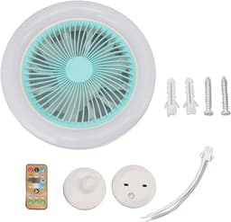 Plafondventilator met Licht - Bladloze Ventilator - Ruimte Verkoeling - Stille Koperen Motor - 26cm Diameter — thumbnail 3
