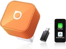 Ottocast Mini Slim Draadloze CarPlay & Android Auto Adapter – Wireless Dongle USB – Oranje — thumbnail 3