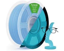 Gloeidraad Filament - 3D Print Materiaal - Decoratieve Prints - Nachtelijke Gloed - 1.75mm Diameter - Blauw