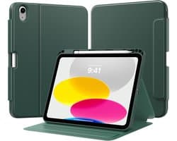 Beschermhoes met Standaard en Penhouder voor iPad 11 (2025) & 10.9 inch (2022) - Nachtgroen