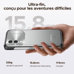 DOOGEE Blade 10 Power 4G - Robuuste Smartphone - Robuuste Telefoon - 24 GB RAM + 256 GB ROM/2TB TF - 10300 mAh/18 W - Android 16 - NFC - GPS - Face ID - IP68 - Zilver — thumbnail 2