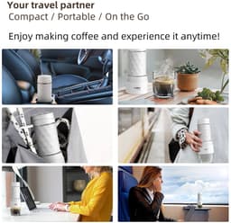 Jurrys Draagbare Espresso Machine – Portable Koffiezetapparaat – Handmatige – Ideaal voor Reizen & Kamperen – Compact — thumbnail 3