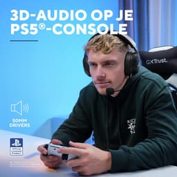 Trust GXT 499 Forta - Draadloze Gaming Headset - Official Licensed voor PS5 - werkt op PS4/PS5 - Batterijduur tot 55 uur - met USB-ontvanger - Zwart — thumbnail 4