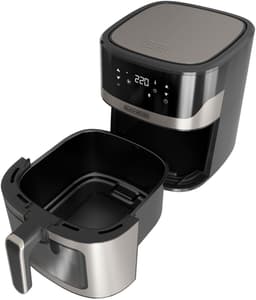 Black & Decker BXAF6500E Enkel 6,5 l Vrijstaand 1600 W Friteuse met weinig vet Zwart, Grijs — thumbnail 7