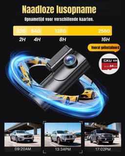 Zyrex® Dashcam Voor en Achter - Dashcam - Dashcam Voor Auto - Zwart - ‎5cm x 10cm x 4cm — thumbnail 5
