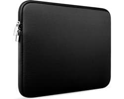 Laptophoes - Laptop sleeve met rits - 33x26cm - 13.3 inch - Laptop beschermer / protection - Neopreen - Computerhoes - Zwart - Jonyx