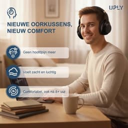 Set Oorkussens voor Sony Koptelefoon – WH-1000XM3 Oorkussen – WH-1000XM3 - Kunstleer met Traagschuim — thumbnail 3
