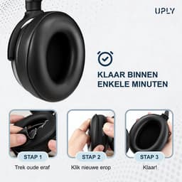 Set Oorkussens voor Sony Koptelefoon – WH-1000XM4 Oorkussen – WH-1000XM4 - Kunstleer met Traagschuim — thumbnail 4