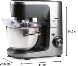 DOMO Keukenrobot “Delicioso" - Keukenmixer – Keukenmachine – 1200W – RVS Kom 4,5L – Incl. 10 Accessoires — thumbnail 5