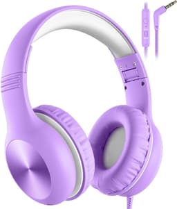 NBAP® Koptelefoon Kinderen met Draad - Gaming Headset - Paars — thumbnail 1