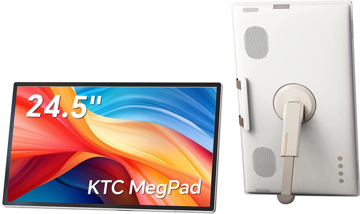 KTC A25Q5 24,5 Inch Draagbare Smart TV - Full HD IPS - Android 14 - Google Play Store - Touchscreen - 5000mAh Accu - Ingebouwde Camera - 60Hz — afbeelding 1