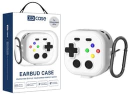 XDcase - hoesje geschikt voor Samsung Galaxy Buds4 / 4 pro soft case cover - wit - TPU hoesje Beschermhoes - Samsung Galaxy Buds 4 / 4 Pro Cover - Buds4 hoesje - Retro Game Console Design — thumbnail 1
