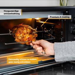 AMA® Heteluchtoven - Oven - Airfryer Oven - Zwart - 45 Liter — thumbnail 8