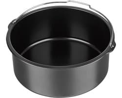 Bakpan Voor Drukpan Airfryer En Oven - Bakblik Airfryer Accessoire - Geschikt Voor 3 QT Tot 5 QT Drukpannen En 3 QT 5.3 QT Airfryers - Geschikt voor InstantPot COSORI Ninja Foodi Gowise Philips NuWave Power Farberware En Meer