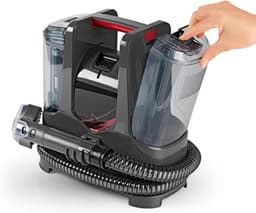 Aurixi® Tapijtreiniger machine - Tapijtreiniger - Tapijtreiniger apparaat - Antraciet/Rood- ‎16cm x 29cm x 27cm; 4.36 kg — thumbnail 3
