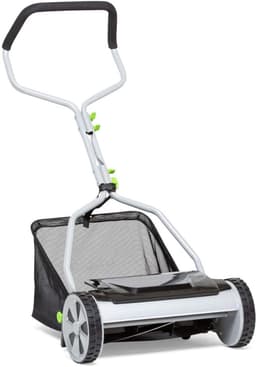 Aurixi® Grasmaaier Handmatig – Handmaaier Met 20 liter Opvankzak – Grasmaaiers – Grijs - 53cm x 43cm x 26cm — thumbnail 1
