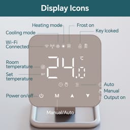 Thermostaat | Wifi | App bediening | Eenvoudige installatie | CV installatie | Spraakbediening | Vorstbeveiliging | Wit — thumbnail 4
