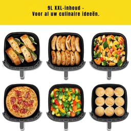 Core® Airfryer XXL - Mini-oven - Heteluchtfriteuse - 14L - 11 Programma's - Zwart - 31cm x 31cm x 32cm — thumbnail 8