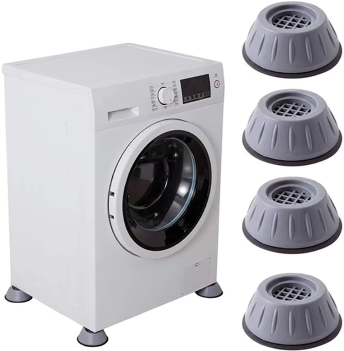 4-Delige Universele Anti-Trillings Voeten Pads – Antislip & Geluidsdempend Verhoger voor Wasmachine4 — afbeelding 1