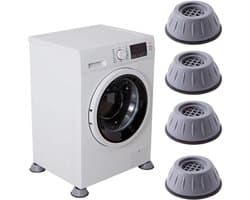 4-Delige Universele Anti-Trillings Voeten Pads – Antislip & Geluidsdempend Verhoger voor Wasmachine4