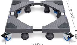 ACXIN Verstelbaar Onderstel 8 Voeten Met 4 Wielen 45-75 cm Sokkels Voor Wasmachine Koelkast — thumbnail 5
