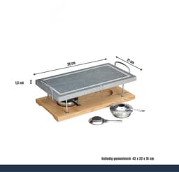 DnA® Tafelgrill - Tafelgrill Electrisch - Tafel BBQ - Grijs - 39cm x 21cm x 2cm — thumbnail 5