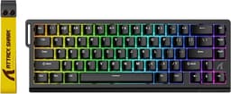 ATTACK SHARK X68 HE - Rapid Trigger - Hall Effect - 8000Hz - 0.01mm RT - Magnetisch Gaming Toetsenbord - RGB - 60% - QWERTY - Wired - Zwart — thumbnail 1