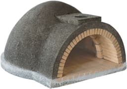 Pizzaoven Classic Small – Houtgestookt – Handgemaakt – Gele Vuurvaste Stenen – Inclusief Stalen Deur — thumbnail 1