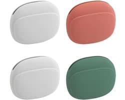 Hoofdtelefoon opbergcase met 4 vakken en USB-kabeltas - Groen, Rood, Grijs - Draagtas voor hoofdtelefoon en accessoires