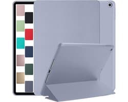 Beschermhoes voor iPad Mini 4 (7.9 Inch) met Flip Standaard en Zachte Siliconen Achterkant - Paars