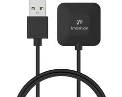 imoshion USB-A oplaadkabel - Geschikt voor de Fitbit Versa 4 / Versa 3 / Sense 2 / Sense - Smartwatch Oplader - 1 meter