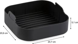 DOMO 168 Accessoires Airfryer – 12-delig – Geschikt voor (X)XL Airfryers (Ø 20,5 cm) – Heteluchtfriteuse Accessoires Set - PFAS-vrije antiaanbaklaag – Vaatwasmachinebestendig — thumbnail 9