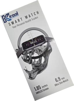 Kiraal Aura AMOLED Smartwatch voor Dames – 4 Bandjes (RVS, Nylon & 2x Siliconen) – Hartslagmeter – Stappenteller – Slaapmonitor – Multisport – Compatibel met Android & iOS – Zilver en Wit — thumbnail 2