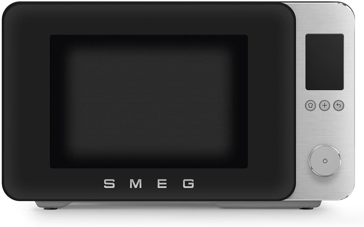 SMEG MOC02BLMEU - Combi-magnetron met grill - Airfry - 25 programma's - Soft-close - 2100W - Inverter technologie - 27L - Mat Zwart — afbeelding 1