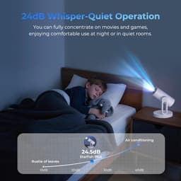 ​ETOE Starfish Plus Projector - Google TV, 4K, 300 ANSI, Auto Keystone, 140° Draaibaar, Nachtlamp​​ — thumbnail 5