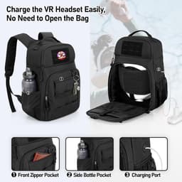 Harde Opbergcase voor VR Headset en Accessoires - Compatibel met Quest 2, Quest 3, Quest Pro & Elite Band — thumbnail 2
