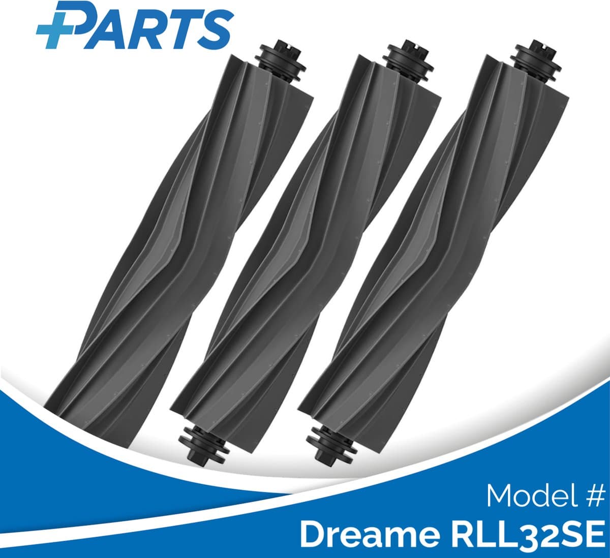 Dreame RLL32SE Borstels (3 Stuks, Plus.Parts® alternatief voor RMSRB0) — afbeelding 1