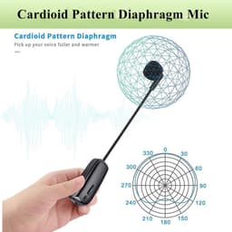 Draadloze UHF Headset Microfoon 2-in-1 - Handheld en Headset Microfoon met 165ft Bereik voor Onderwijs, Fitness en PA Systemen — thumbnail 2