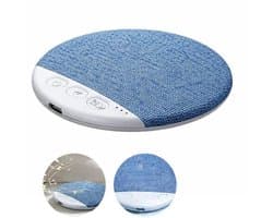 Bluetooth-kussenluidspreker, botgeleiding, instelbaar volume, stereogeluid, timer met drie standen, Bluetooth 5.4, slaaphulpmiddel, effectief bereik van 10 meter, blauw.