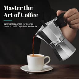 Italiaans Koffiezetapparaat voor 6 Kopjes - Perfecte Espresso voor Thuis — thumbnail 3