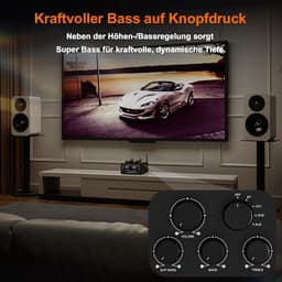 Hybride Buisversterker Stereo Krachtig met Dubbele VU-Meter en Super Bass — thumbnail 2