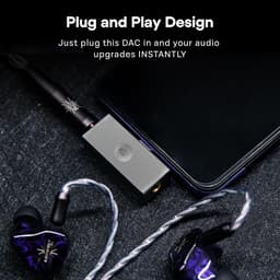 Draagbare USB-C DAC/Versterker met 3.5mm en 4.4mm Uitgang HiFi Audio Adapter — thumbnail 4