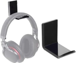 Allecto - Hoofdtelefoon Houder - Bureau Mount - Grijs - Headset Hanger - met Lijm - Game Controller - Houder - Geschikt voor Algemene Gaming - Grijs Model - Houder voor Hoofdtelefoon en Game Controllers op Bureau. — thumbnail 1
