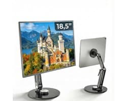 Magnetische Draagbare Monitorstandaard – Verstelbaar, Inklapbaar & Draaibaar – Geschikt voor 15,6″ tot 22″ Monitoren & Tablets