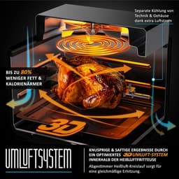 Luchtfriteuse 4-in-1 met 12 programma's: Oven, Grill en Drogen — thumbnail 5