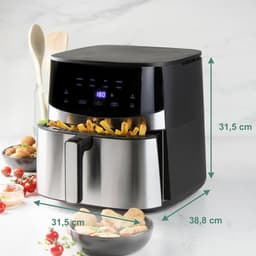 DOMO DO547FR Airfryer XXL - Heteluchtfriteuse - 7L - PFAS-vrij - Inox — thumbnail 5