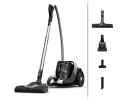 Stofzuiger zonder zak - Krachtige reiniger - Efficiënt schoonmaken - Stil en energiezuinig - 25L capaciteit - Zwart en grijs