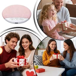 Slaapsprekers - Bluetooth - Ultra Dun (1.1 cm) - Kussen Speaker met Timer - 20-48 uur Accu - Witte Ruis - Voor Beter Slapen - Draadloos - roze — thumbnail 3