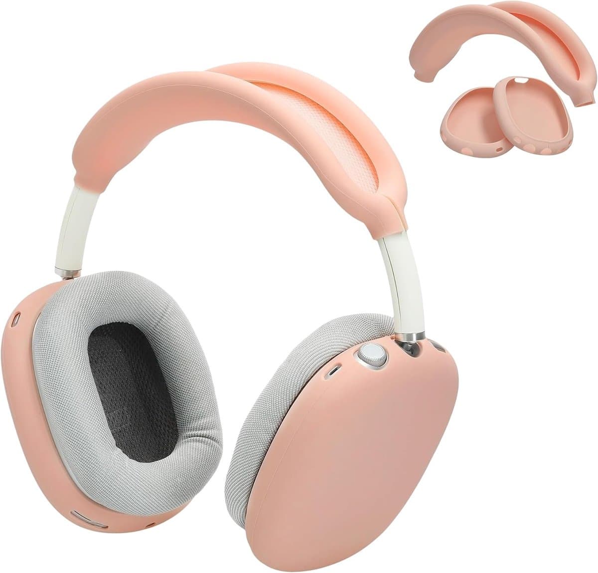 Hoofdtelefoon Bescherming - Hoesjes Set - Koptelefoon Gebruik - Specifieke Pasvorm - 16.5 x 8.5 cm - Dusky Pink — afbeelding 1