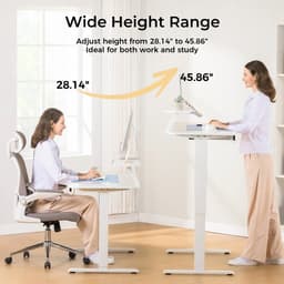 NordHaus Staand Bureau Elektrisch Verstelbaar - Zit-Sta Bureau met 3 Geheugenstanden - Lade en 120x60 cm Werkblad — thumbnail 4